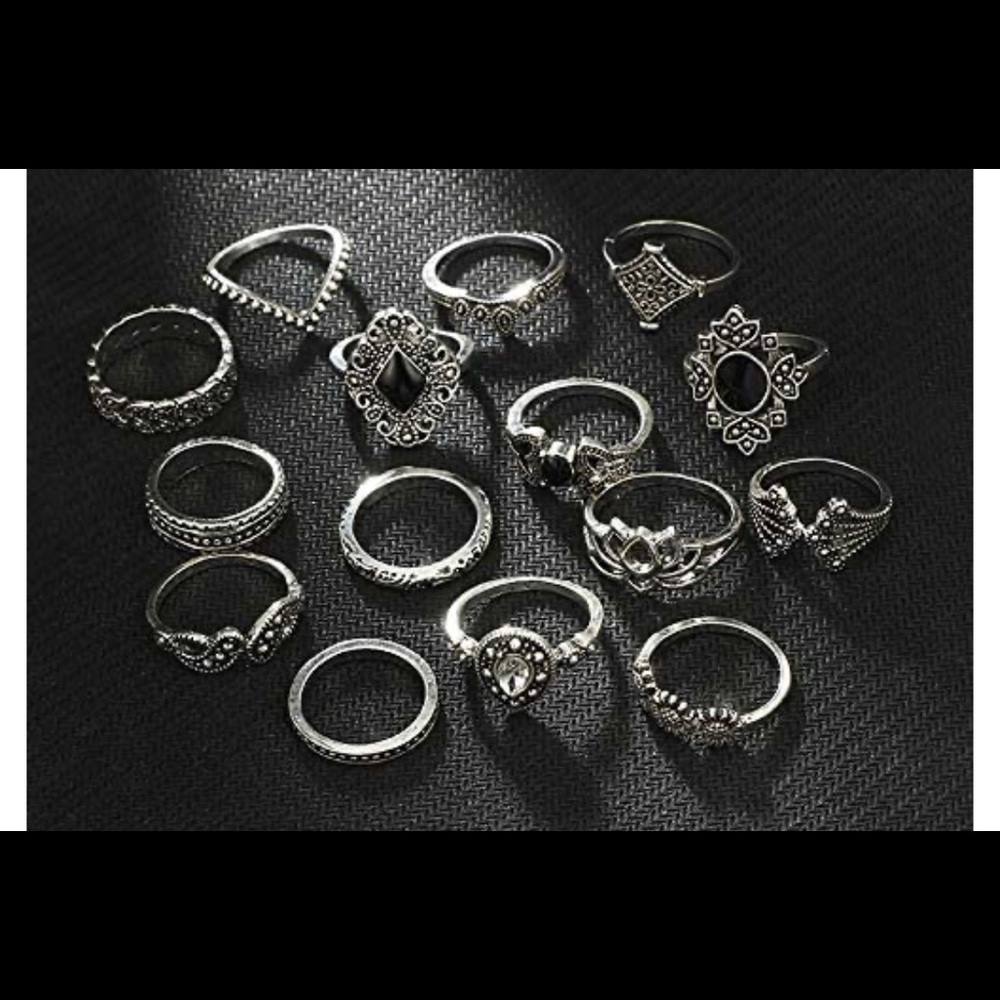 15pcs Boho Bohemian Ring Set